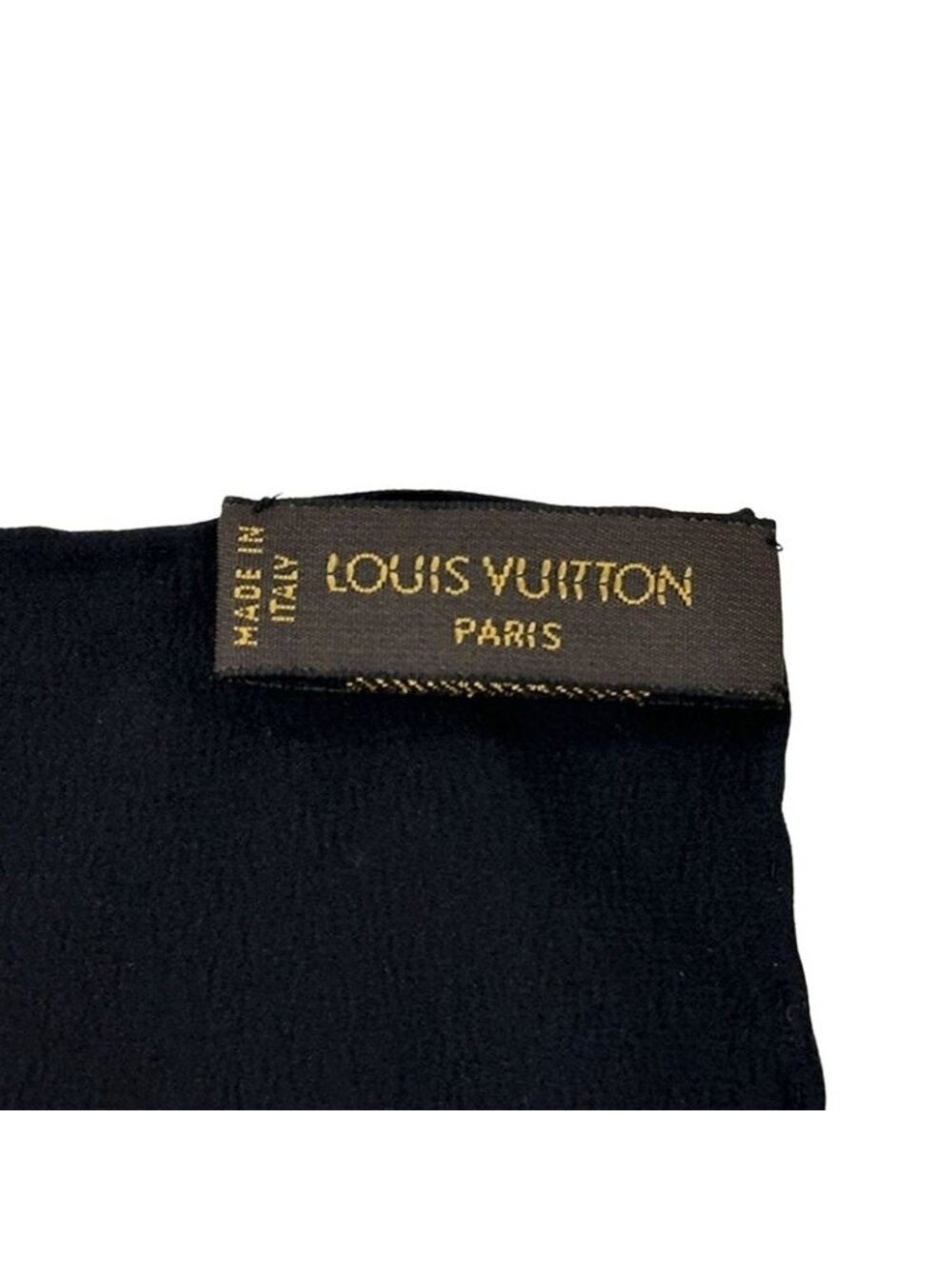 Louis Vuitton Scarf Monogram Monaco 90 Noir Black Simple - Picture 3 of 7